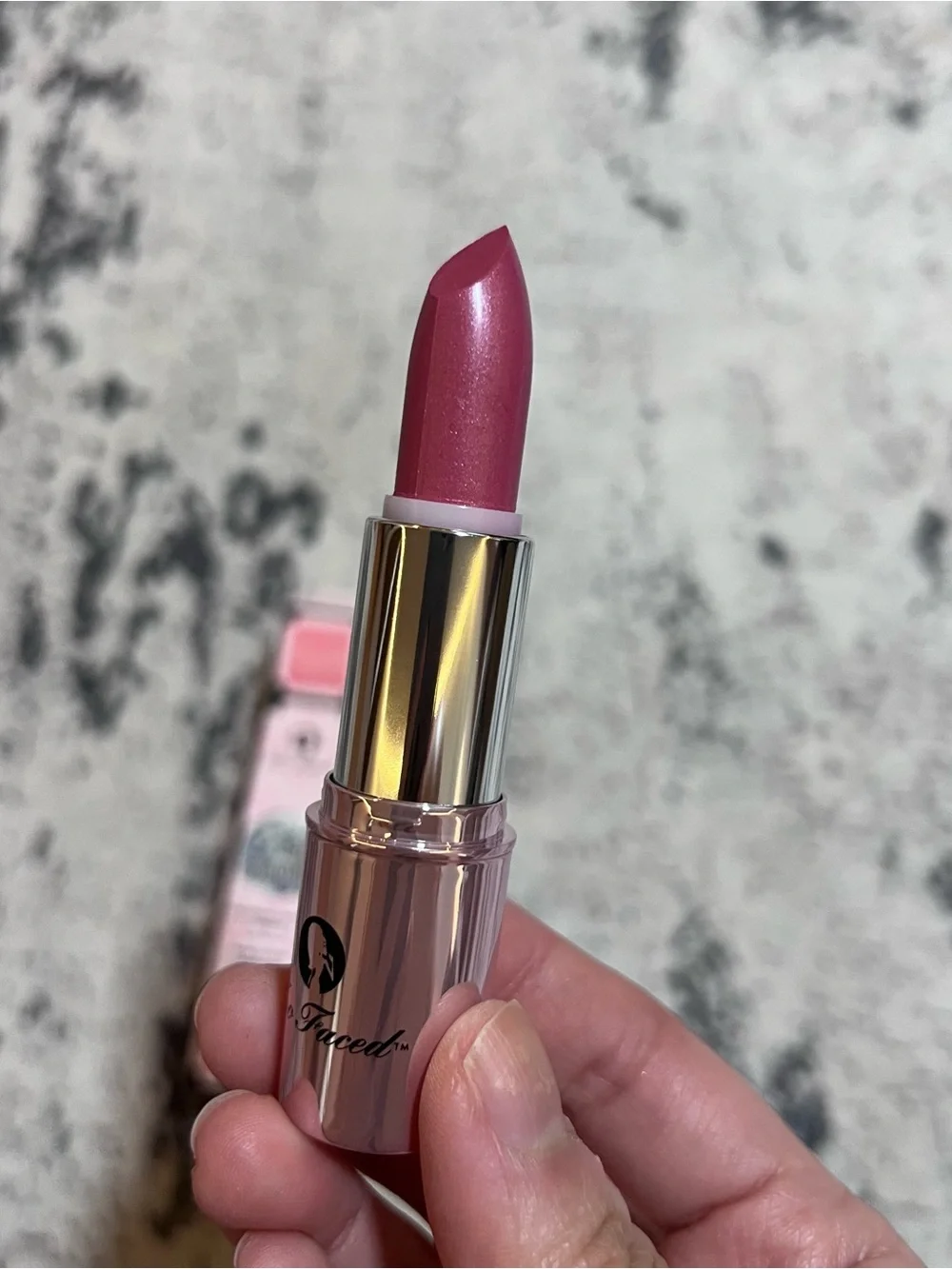 Too Faced Lip Of Luxury Champagne Essence Lipstick cupcake discontinued Aug sale